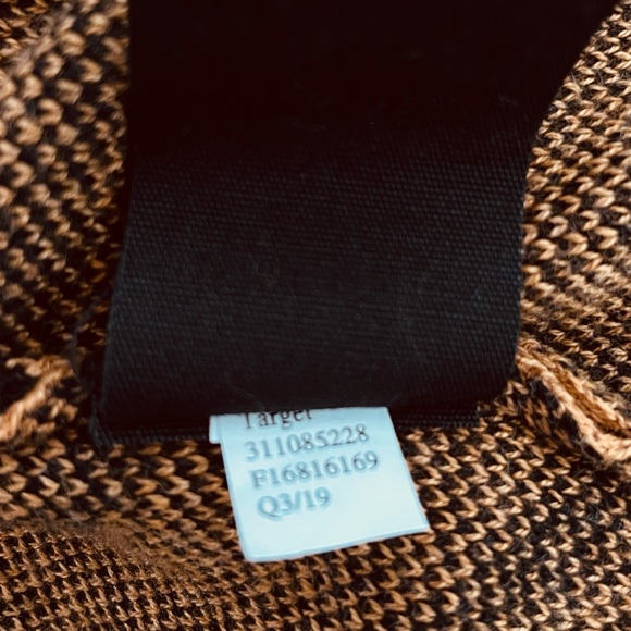 Who What Wear Knit Tiger Pattern Sweater Dress, Brown - Picture 9 of 10